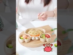 Ανθεκτικό στα βακτήρια Παιδικό πιάτο και μπολ Ροζ λευκό λουλούδι για δείπνο